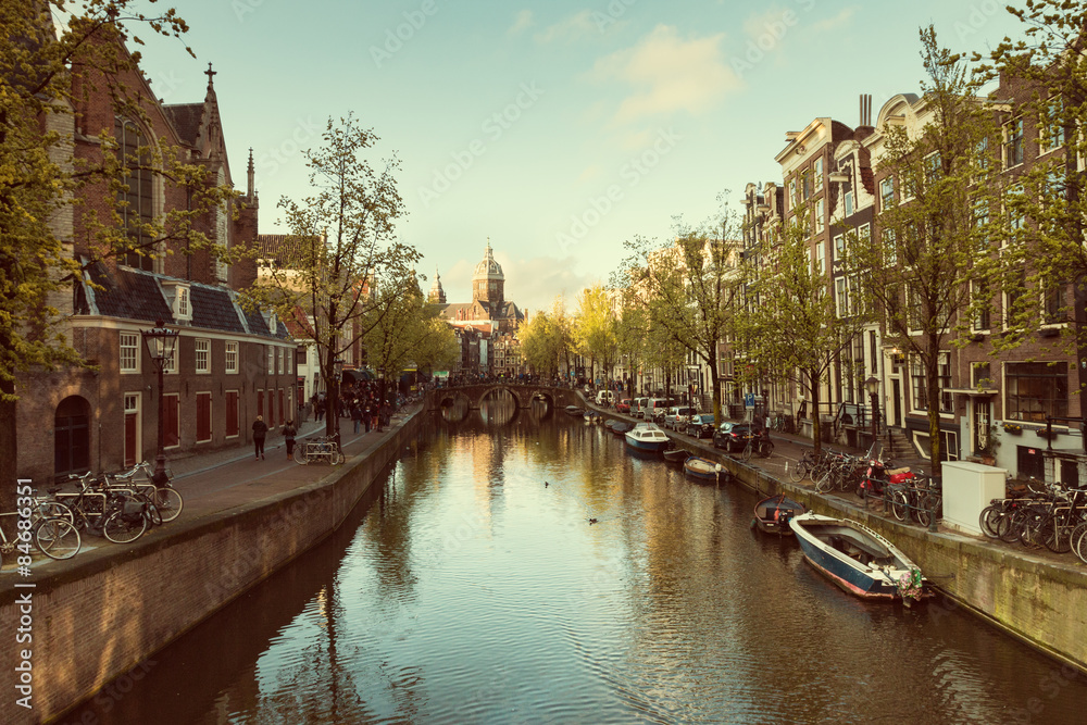 Downtown of Amsterdam, Netherlands