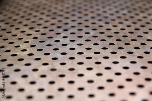 Metal texture pattern with holes