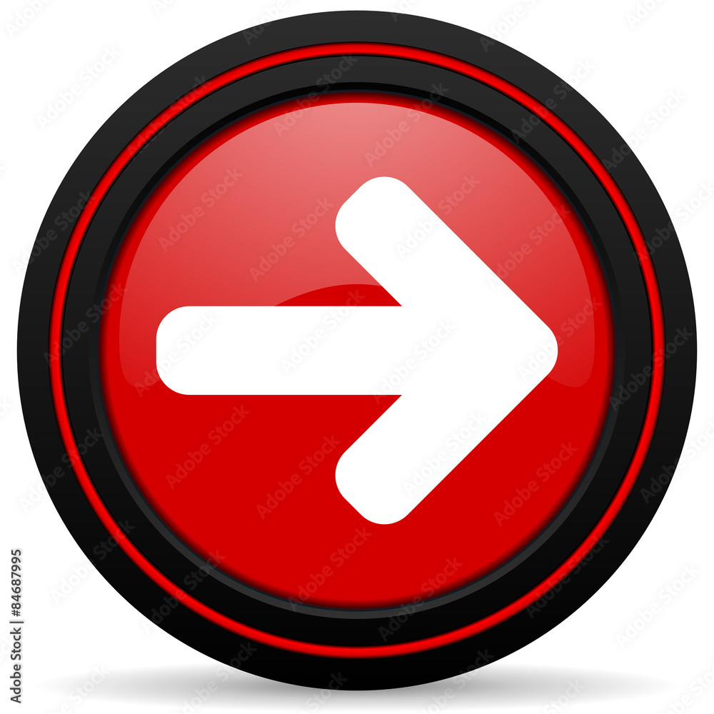 right arrow red glossy web icon right arrow red glossy web icon