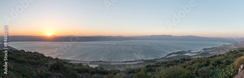 Sea of Galilee and Golan Heights photo