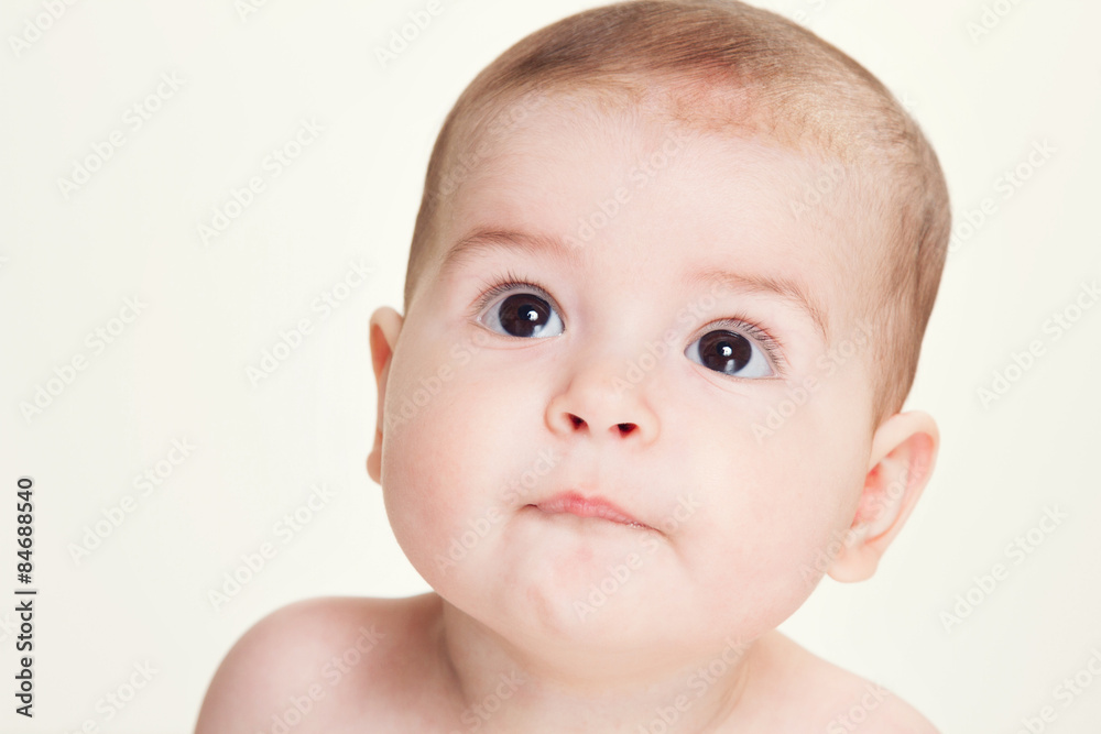 Closeup portrait of beautiful baby Closeup portrait of beautiful baby