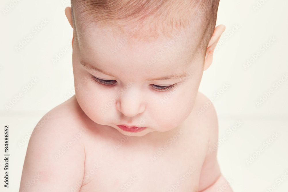 Closeup portrait of beautiful baby Closeup portrait of beautiful baby