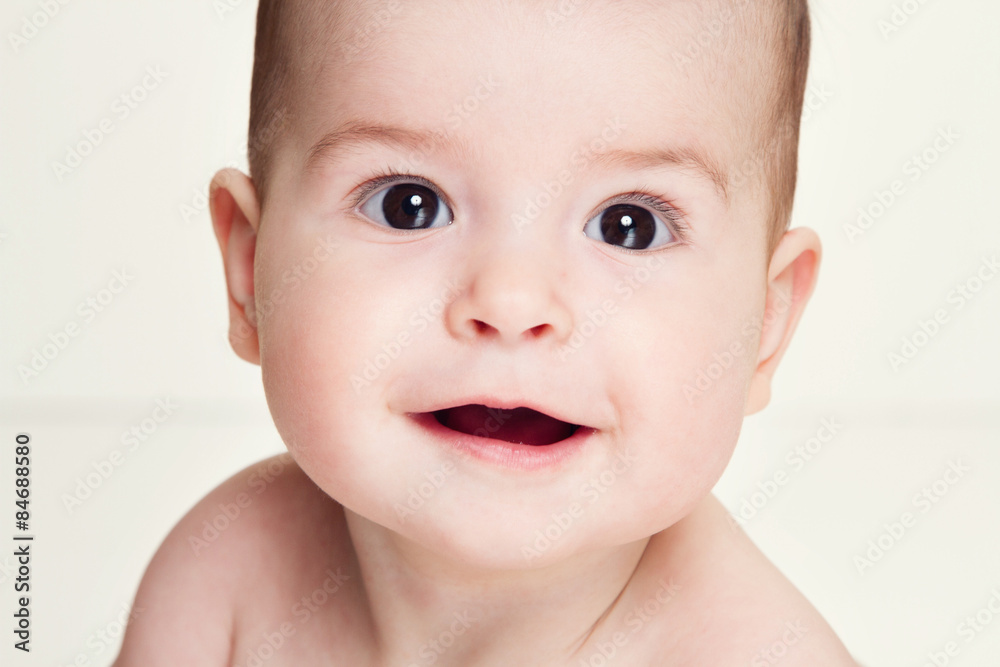Closeup portrait of beautiful baby Closeup portrait of beautiful baby