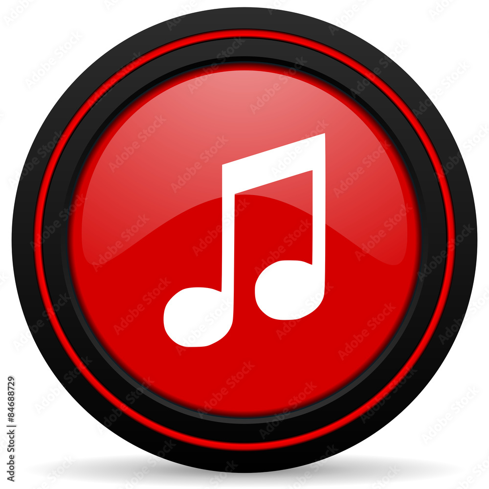 music red glossy web icon music red glossy web icon