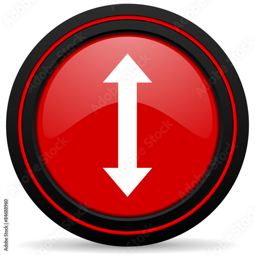 Free Download arrow red glossy web icon - GFXLoad