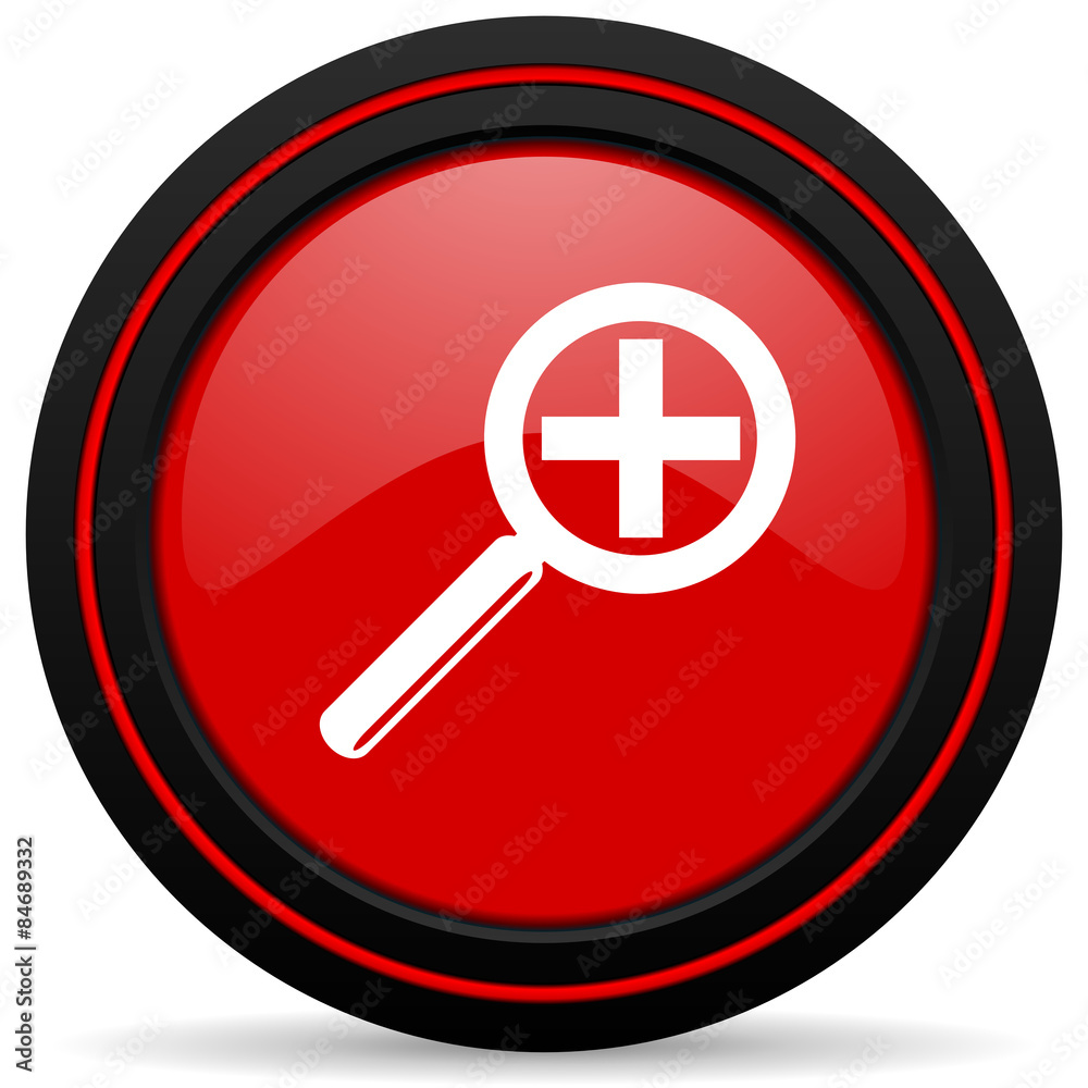 lens red glossy web icon lens red glossy web icon