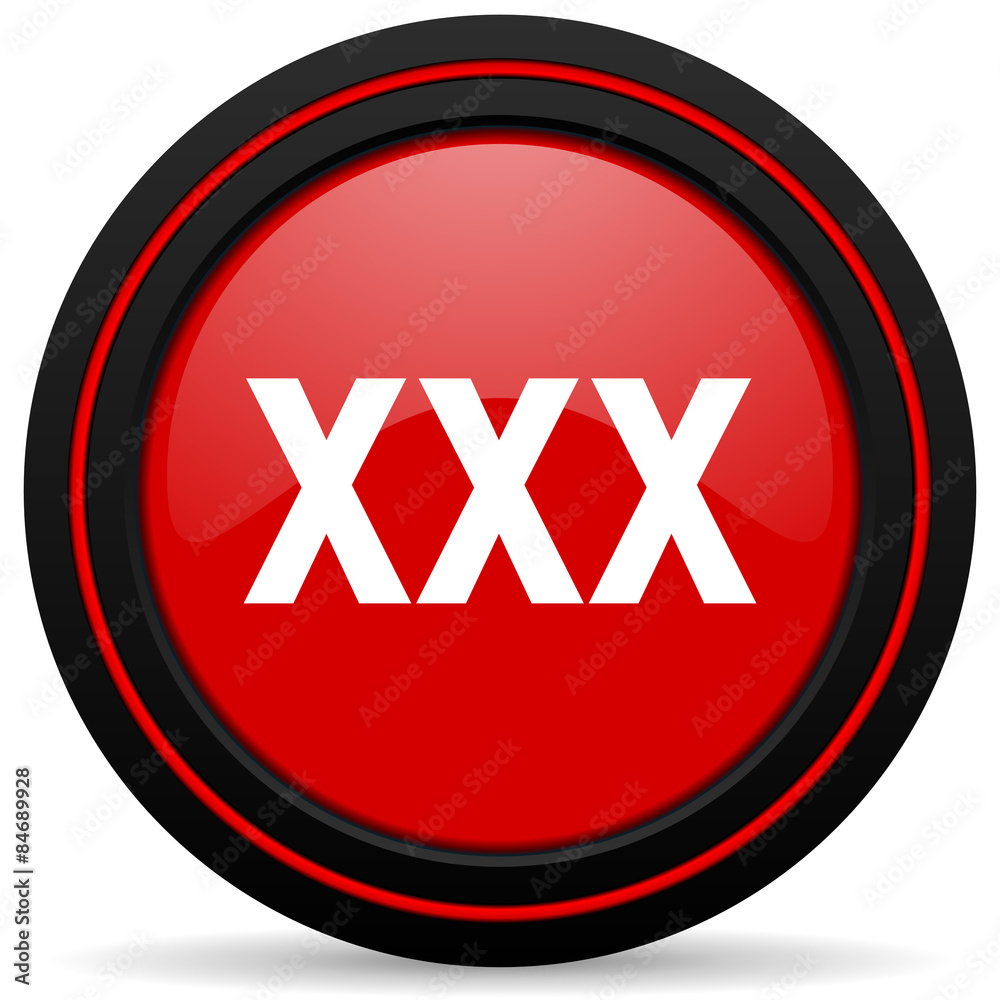 xxx red glossy web icon xxx red glossy web icon
