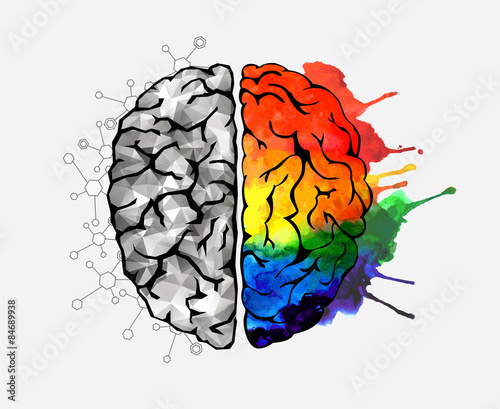 Fotografia, Obraz Concept of the human brain