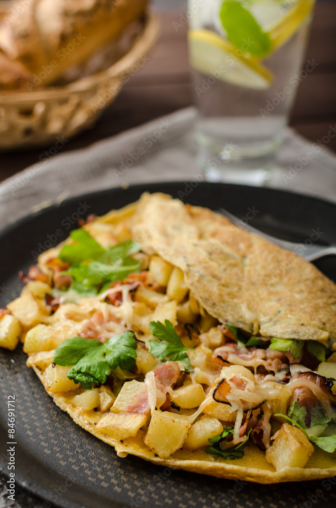 Country egg omelette Country egg omelette