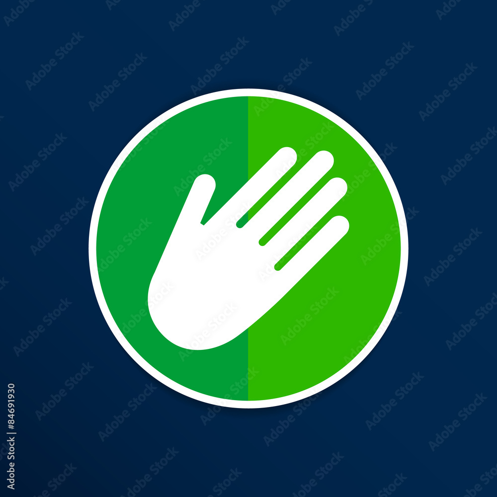 Hand vector icon palm symbol graphic sign line Hand vector icon palm symbol graphic sign line