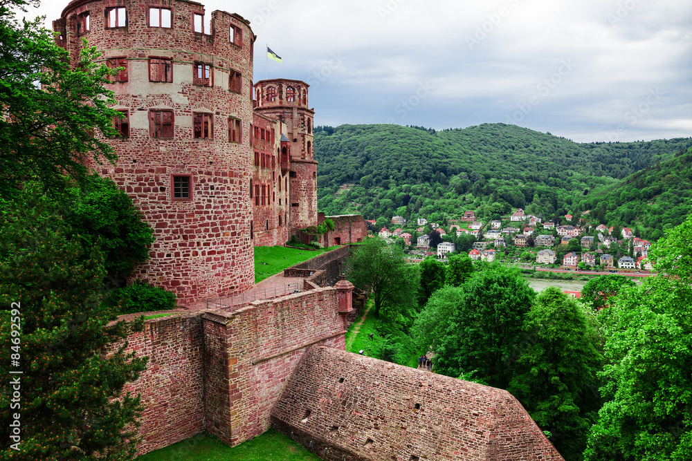 Castle ruin in Heidelberg