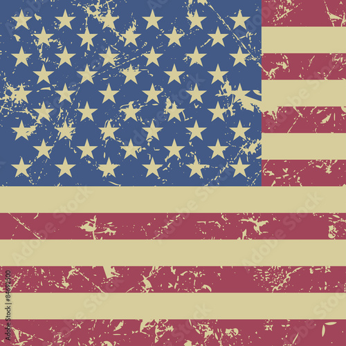 grunge styled - flag of usa