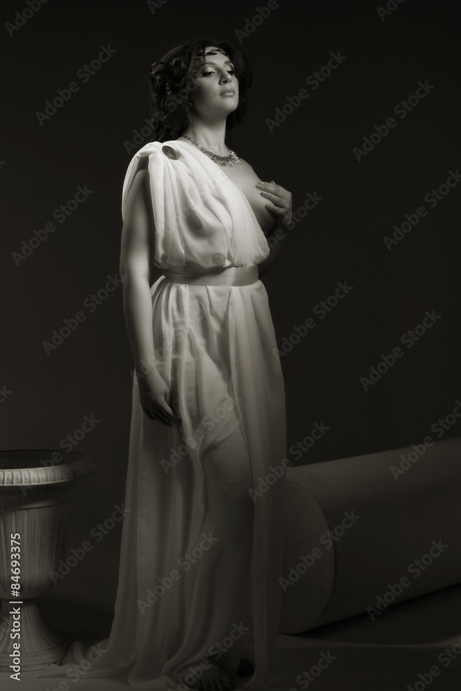 Naklejka premium Aphrodite styled beautiful woman