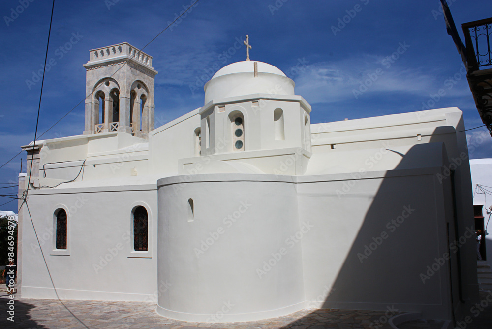 Obraz premium Church in Naxos island, Greece