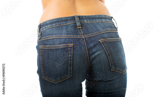 Sexy female buttocks in jeans