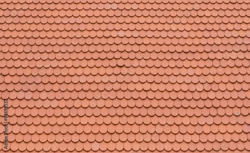 Red Tiles Roof of Temple