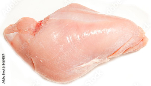 turkey breast on a white background