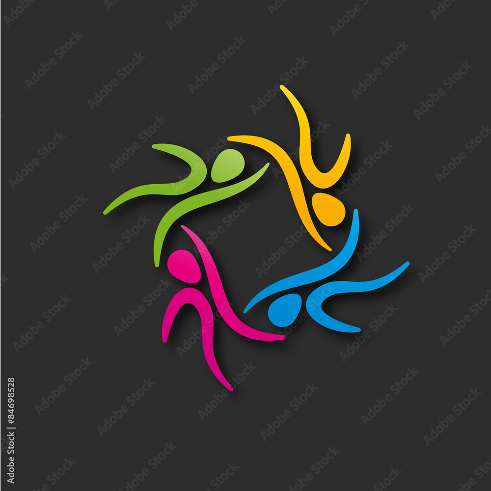 Obraz premium logo business,silhouette