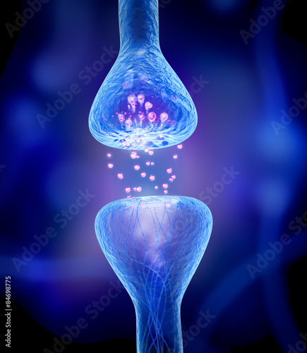 Obraz na plátně Active receptor isolated on blue