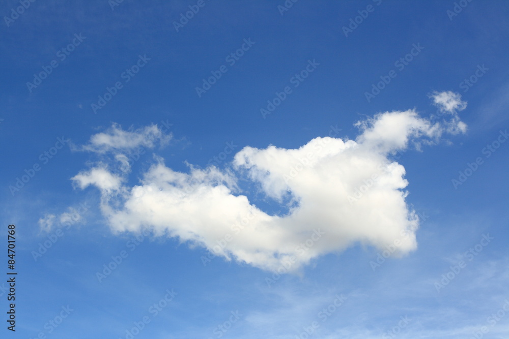 blue sky and white cloud