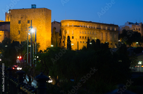 Palace of Pretori Roma in evening time. Tarragona photo