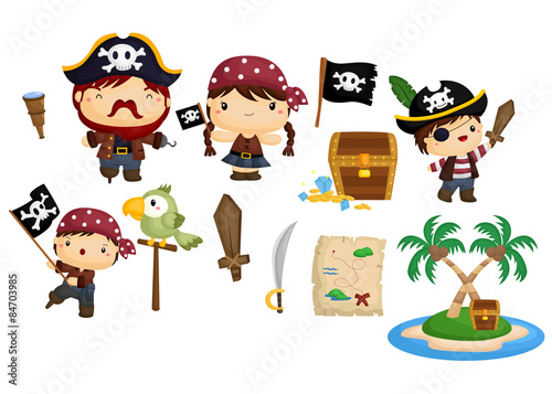 Pirate vector set