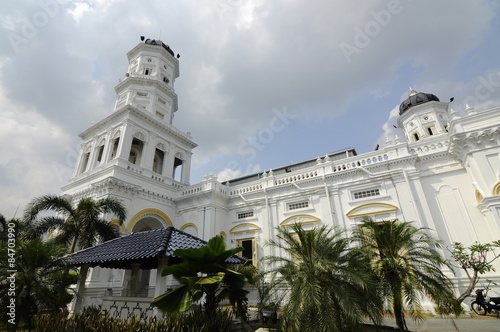 Canvas Print Sultan Abu Bakar State Mosque in Johor Bharu, Malaysia