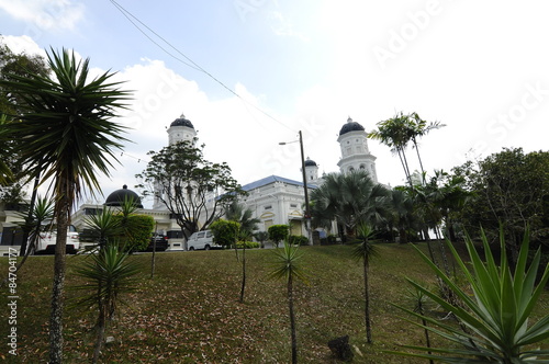 Sultan Abu Bakar State Mosque in Johor Bharu, Malaysia 