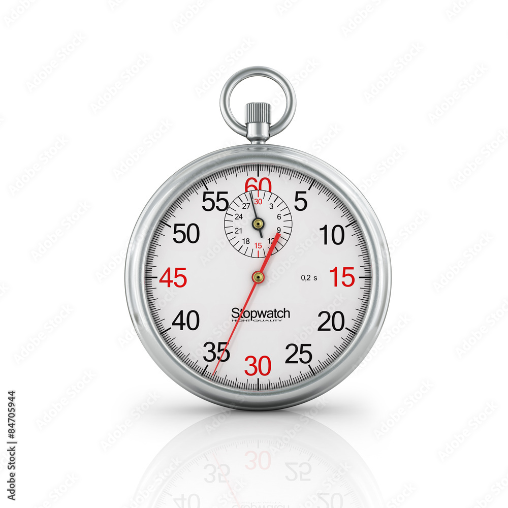 Stopwatch. Note the time.