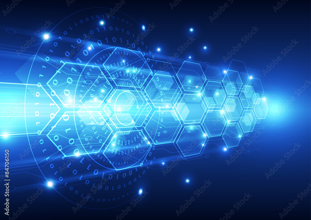 Fototapeta premium vector digital speed technology, abstract background