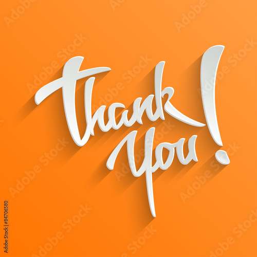 Thank You lettering Greeting Card