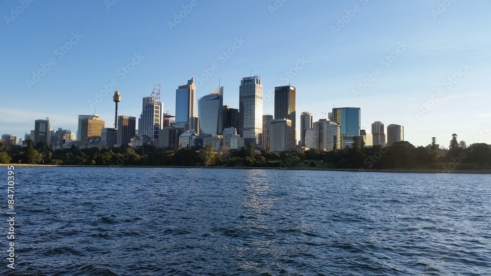 Sydney city from Mrs Macquarie Point, Sydney, Australia