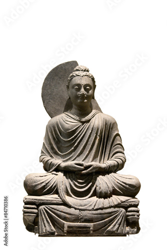 Stone Sitting Buddha Statue