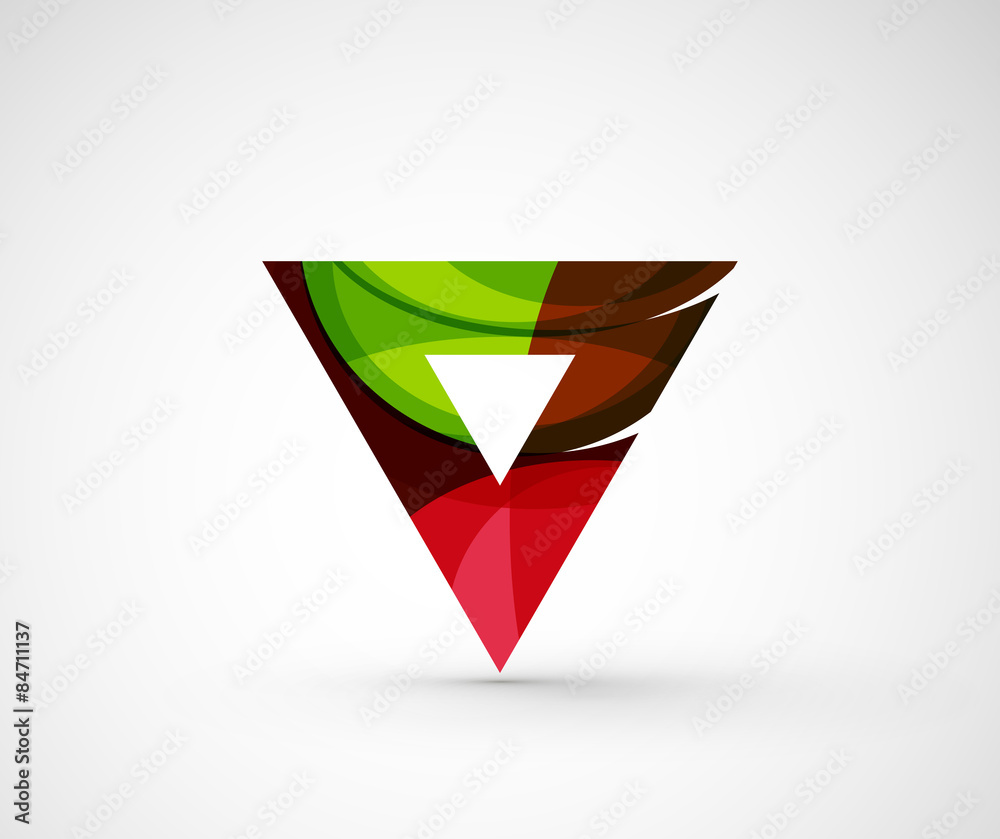 Abstract geometric company logo triangle, arrow