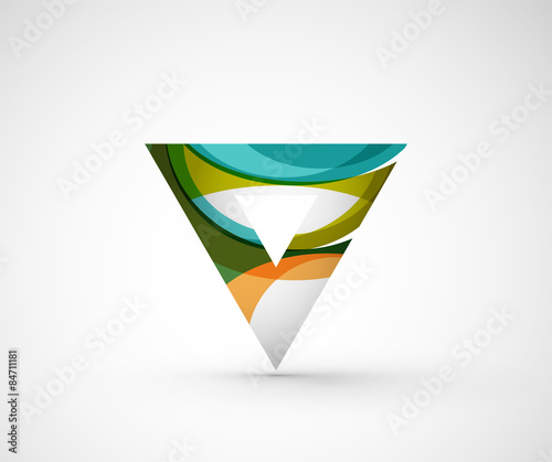 Free Download Abstract geometric company logo triangle, arrow - GFXLoad