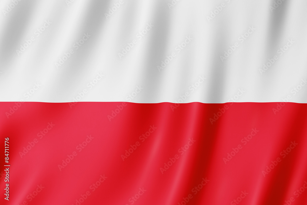 Naklejka premium Flag of Poland