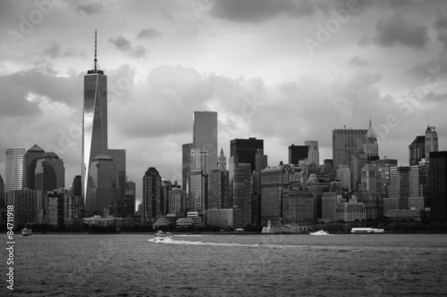 New York City Skyline Black and White