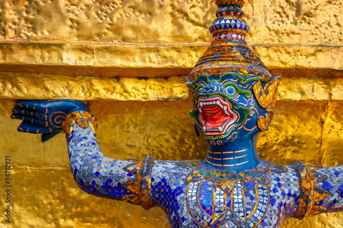 Demon Guardian at  Wat Phra Kaew in Bamgkok, Thailand © coward_lion