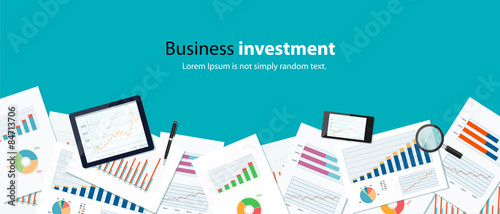  business  finance investment background  banner
concept