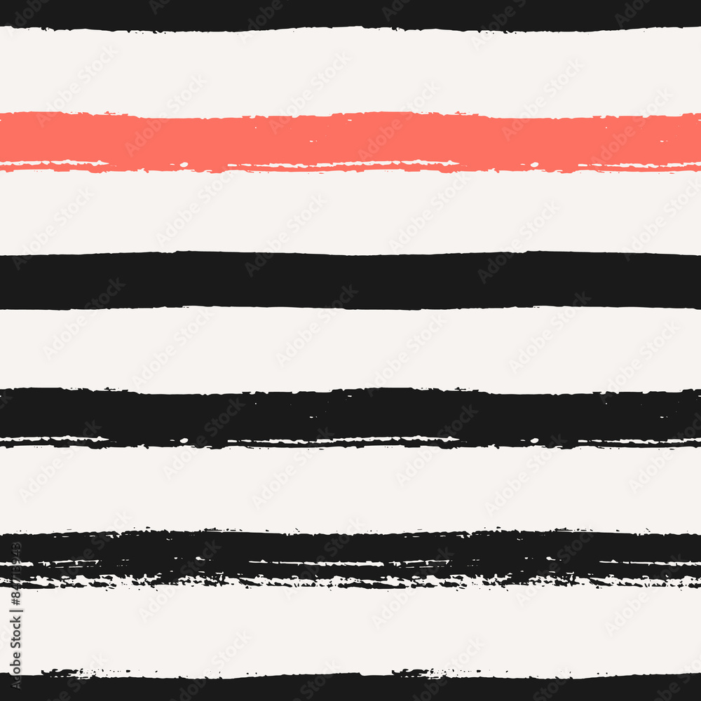 Hand Drawn Stripes Seamless Pattern