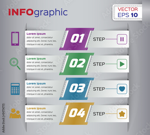 Web elements infographic - business design vector illustration