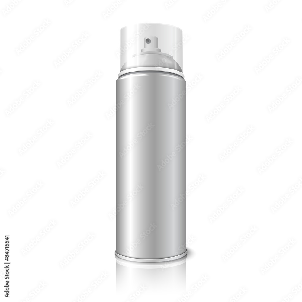 Blank vector realistic aerosol spray metal 3D bottle can Blank vector realistic aerosol spray metal 3D bottle can