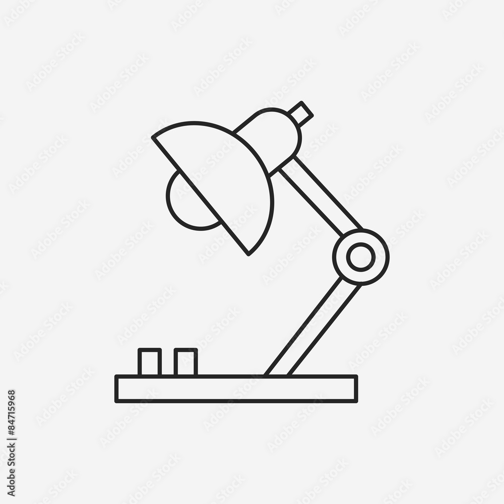 lamp line icon lamp line icon