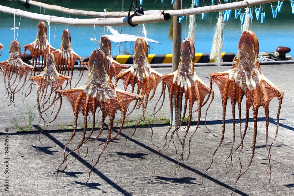 タコ街道の名物 干しダコ Stock 写真 Adobe Stock