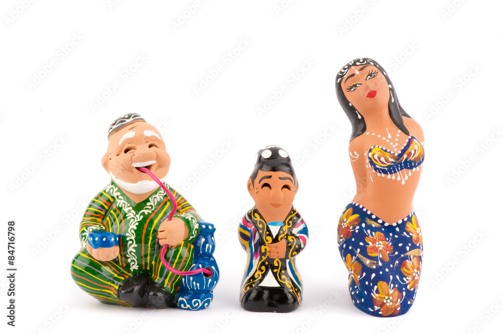 National uzbek figurines (souvenirs hand-made)