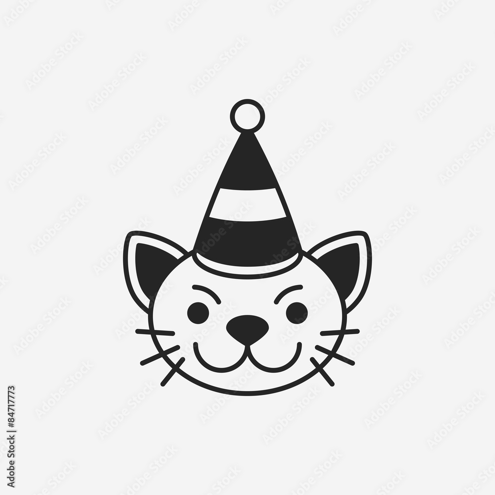 Fototapeta premium birthday character icon