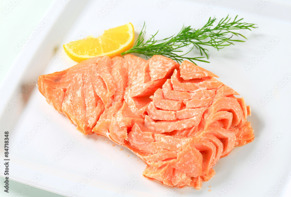 Cooked salmon Cooked salmon