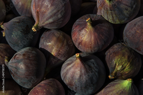 figs at the farmers market, close up