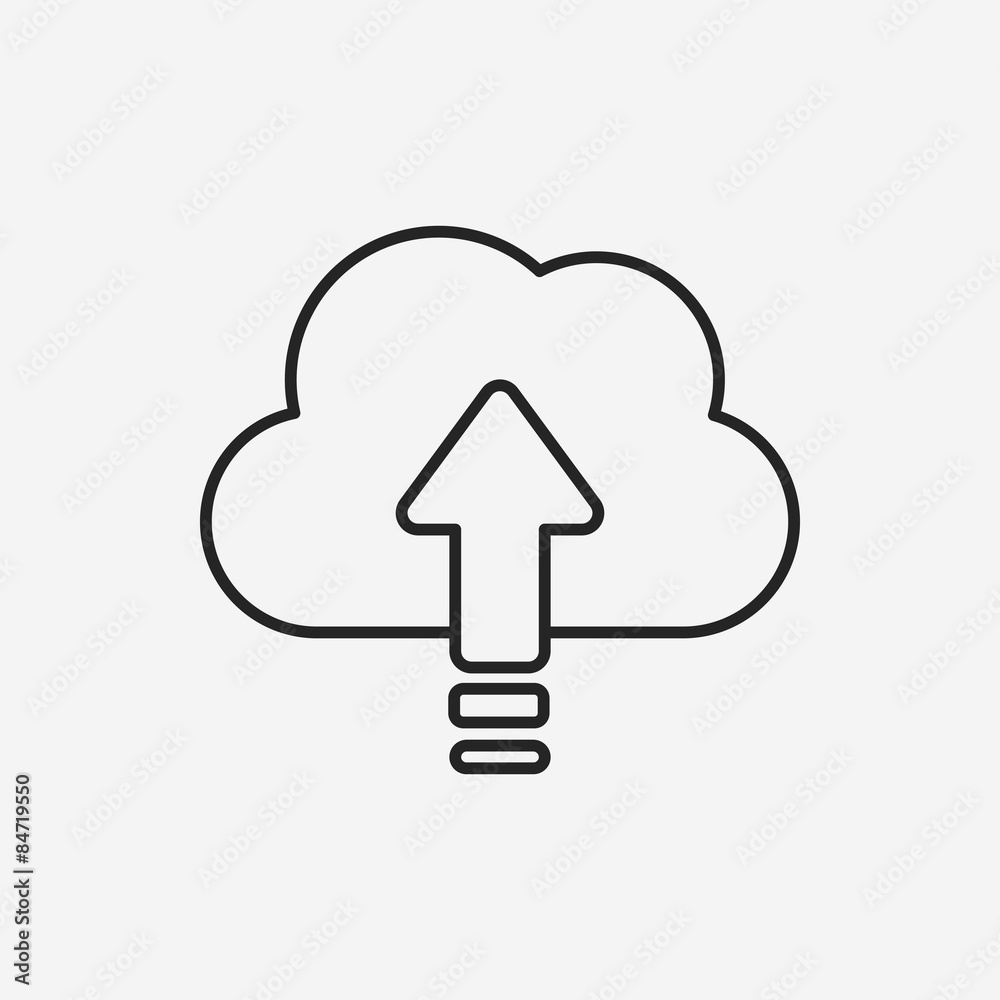 i-cloud line icon i-cloud line icon