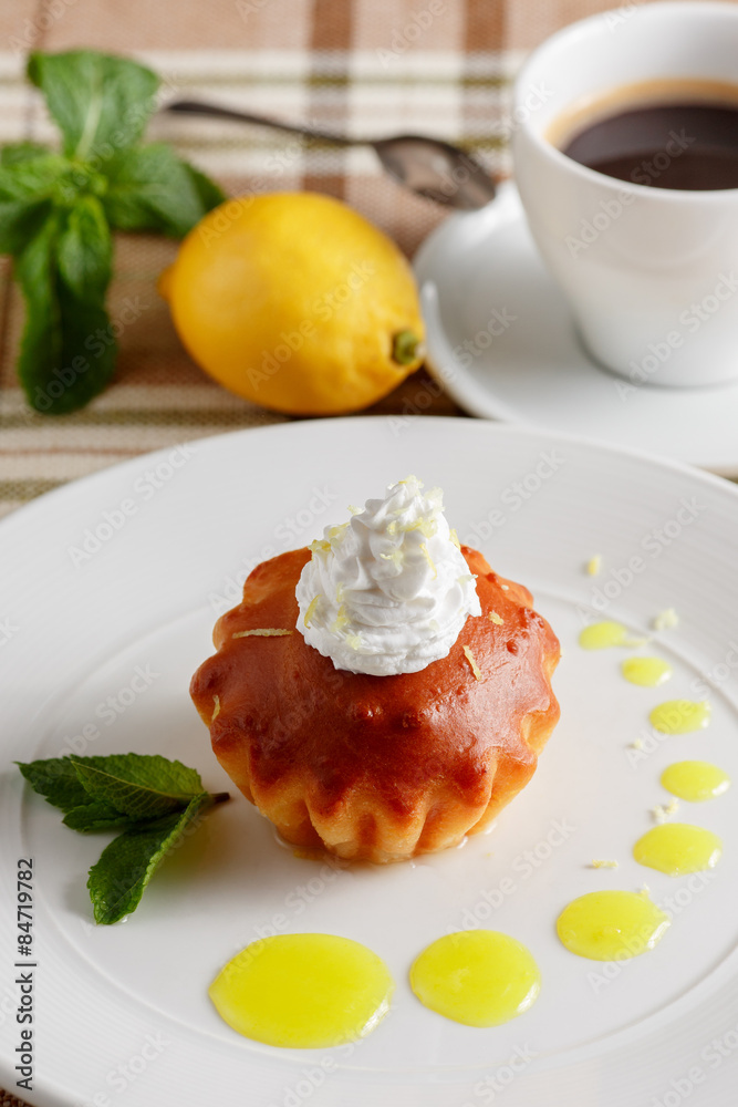 Baba based on Limoncello Baba based on Limoncello